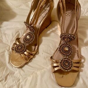 Vince Camuto Women's Size 11M Rose Gold Sandal